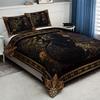 3pcs Duvet Cover Set (1*Duvet Cover + 2*Pillowcase, Without Core), Flower Animal Cat Print Bedding Set, Soft Comfortable