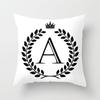 Nordic Simple Crown Letter Printing Pattern Cushion Cover Home Living Room Sofa Decoration Square Pillow Pillow Cover