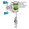 Men Necklace Miniature Fishing Reel Pendant Spinning Handle Choker Ring Fishing Enthusiast Gift Fishing Hobbyist