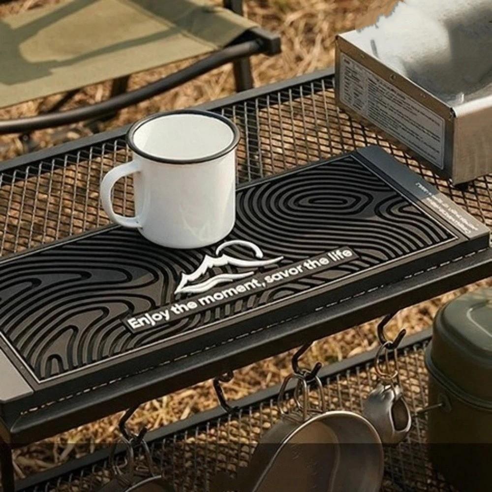Heat Resistant Drain Bar Mat Flexible Dish Drying Filter Pad Table Mat Wave Draining Pad  Table Use