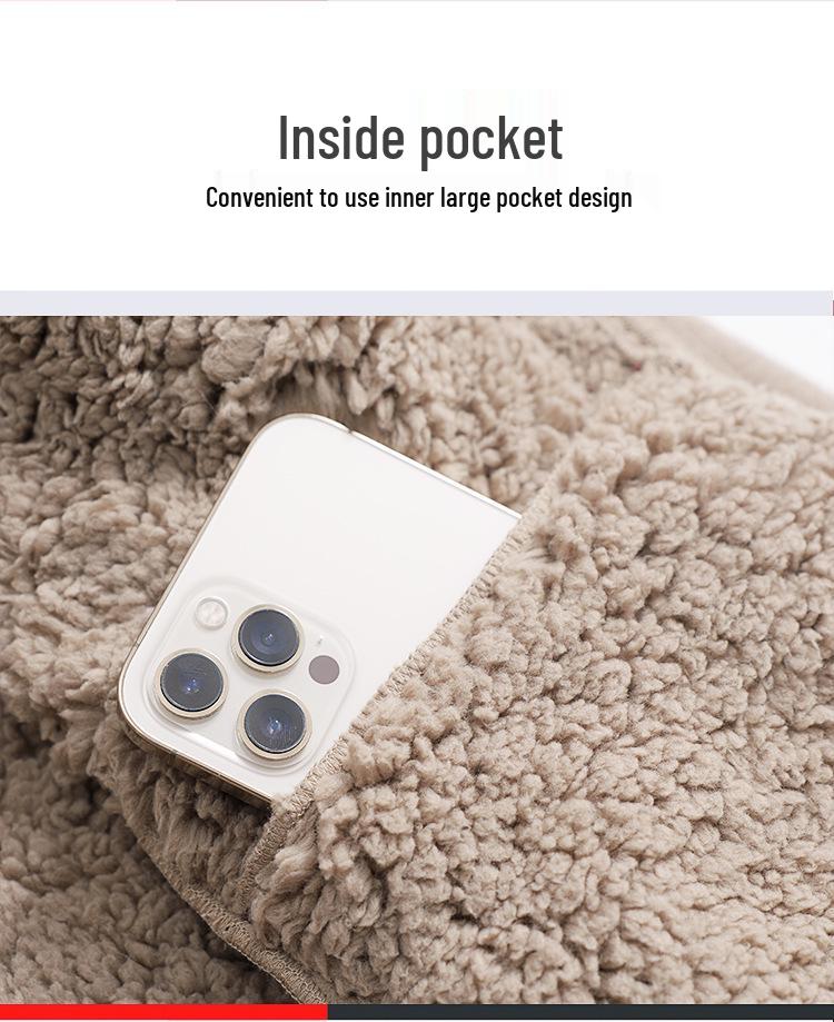 Unisex 2025 Cotton Coat: Short Fleece Stand-up Collar Cardigan for Autumn/Winter, Double-Sided Thick Warm Outerwear.