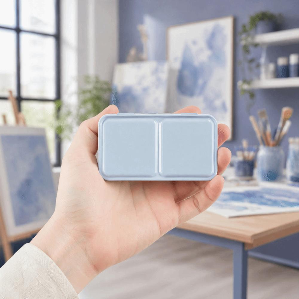 Metal Construction Watercolor Paint Box Small Size Folding Paint Box For Gouache Painting