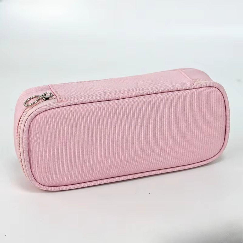 Large Capacity Minimalist Pen Bag Oxford Cloth Stationery Organizer Student Use