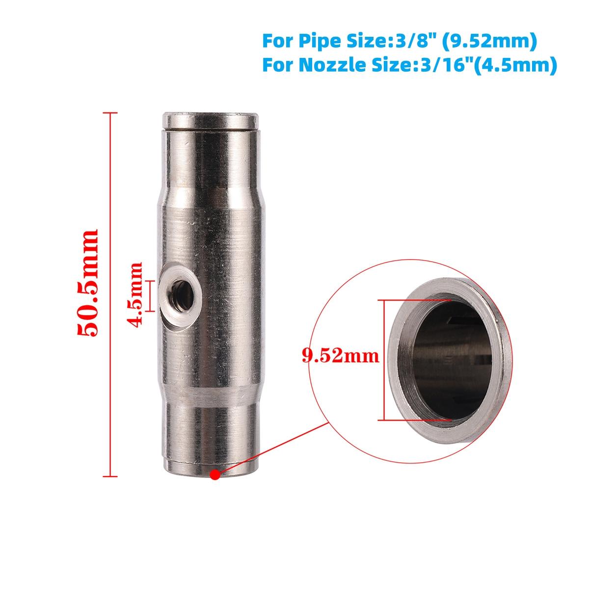 

3/8 Water Pipe Connectors Nickel Plated Copper Garden Atomization System Nozzle Seat Joints Straight/Elbow/Tee/End Plug 2Pcs (as the picture,3/8 )