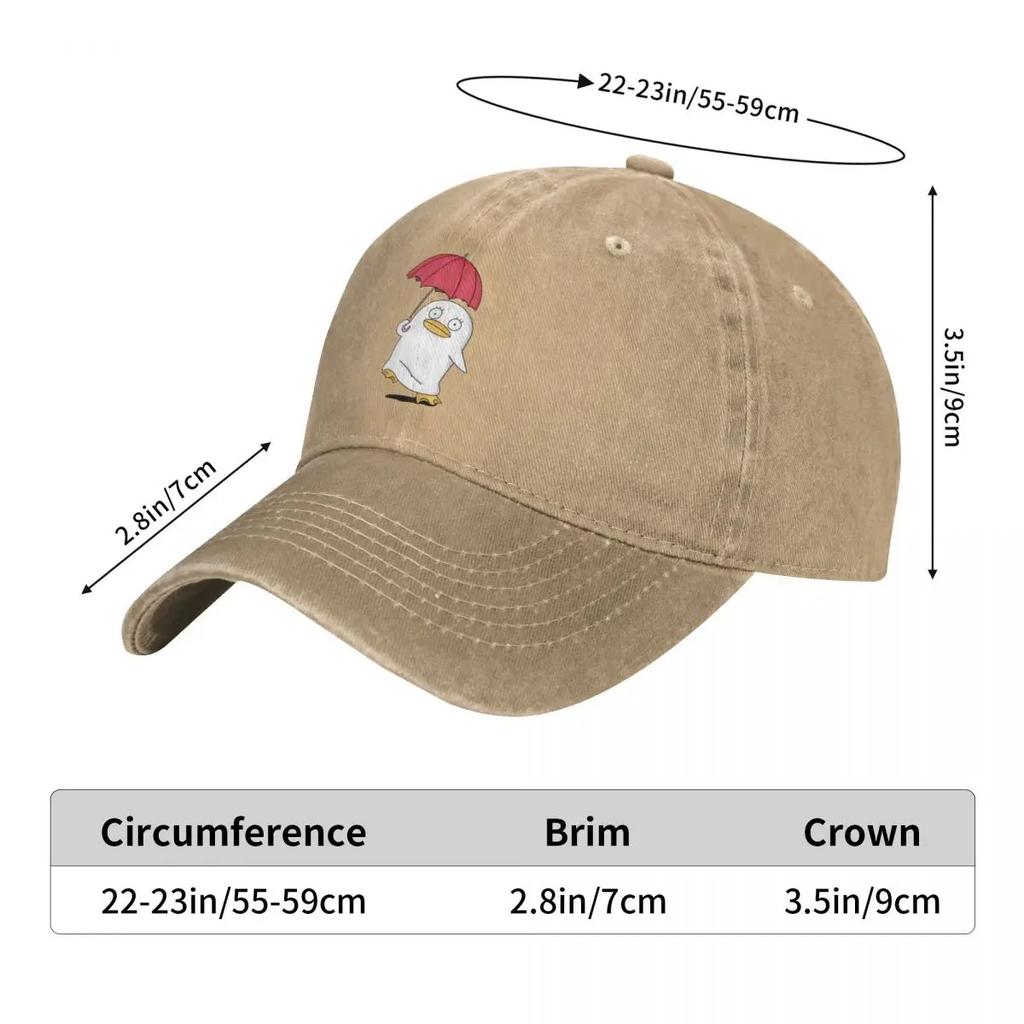 Casual Gintama Baseball Caps Unisex Distressed Denim Washed Sun Cap Anime Outdoor Activities Hats Cap