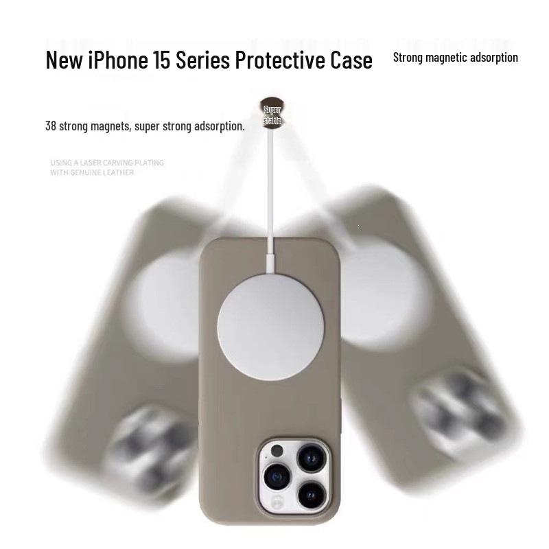 Real Liquid Silicone MagSafe Case for iPhone 13, 14, 15 Pro Max