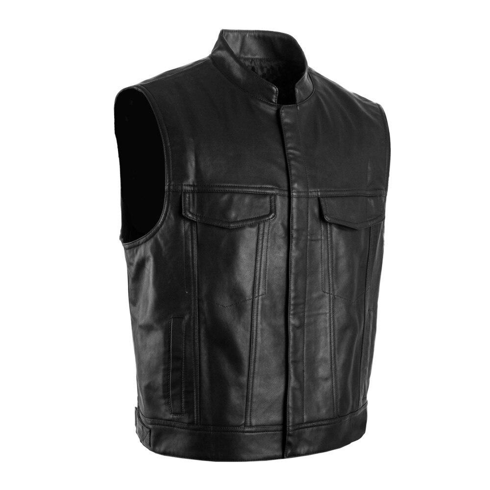 Plus size leather motorcycle vest Outlet