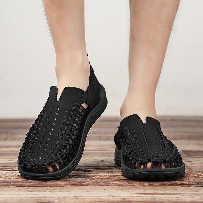 Fashion New Summer Handmade Sandals Comfortable Minimalist Casual Style Fashion Street Walking Trendy Youth Daily Shoes Hot Breath