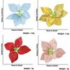 Elegant 16cm Assorted Colors Plastic Christmas Flower For Stylish Holiday Decor And Parties