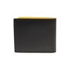 Gucci Interlocking G Bi-Fold Wallet Black Pebbled Leather Yellow Interior Silver Hardware Card Holder for Men Daily Use Business 610464-CAO2N-1041