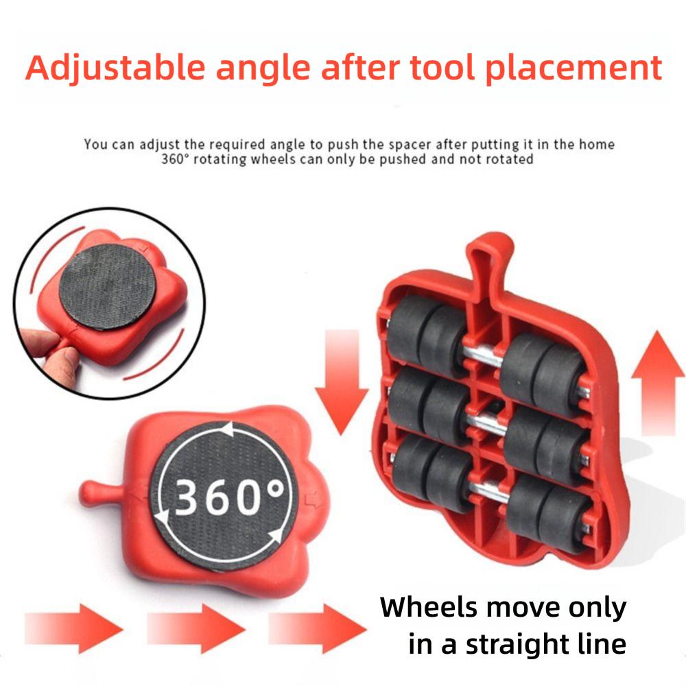 13pcs Professional Furniture Moving Roller Set with Wheel Bar Adjustable Height Removal Lifting Tool Set