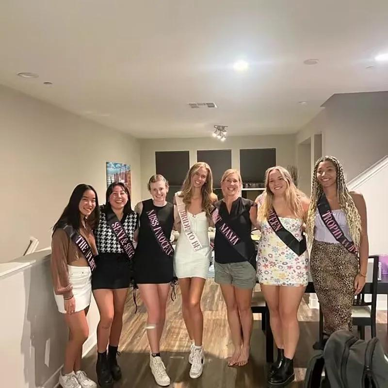 Bride To Be Bridesmaid Maid of Honor Sash Wedding Girls Trip Bachelorette Hen Party Bach Weekend Bridal Shower Decoration Gift
