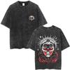 Limitované tričko Cult of The Lamb Vintage Washed Pánské Dámské Ležérní Bavlněné Oversized Trička Cosplay Hráčský Merch Trička
