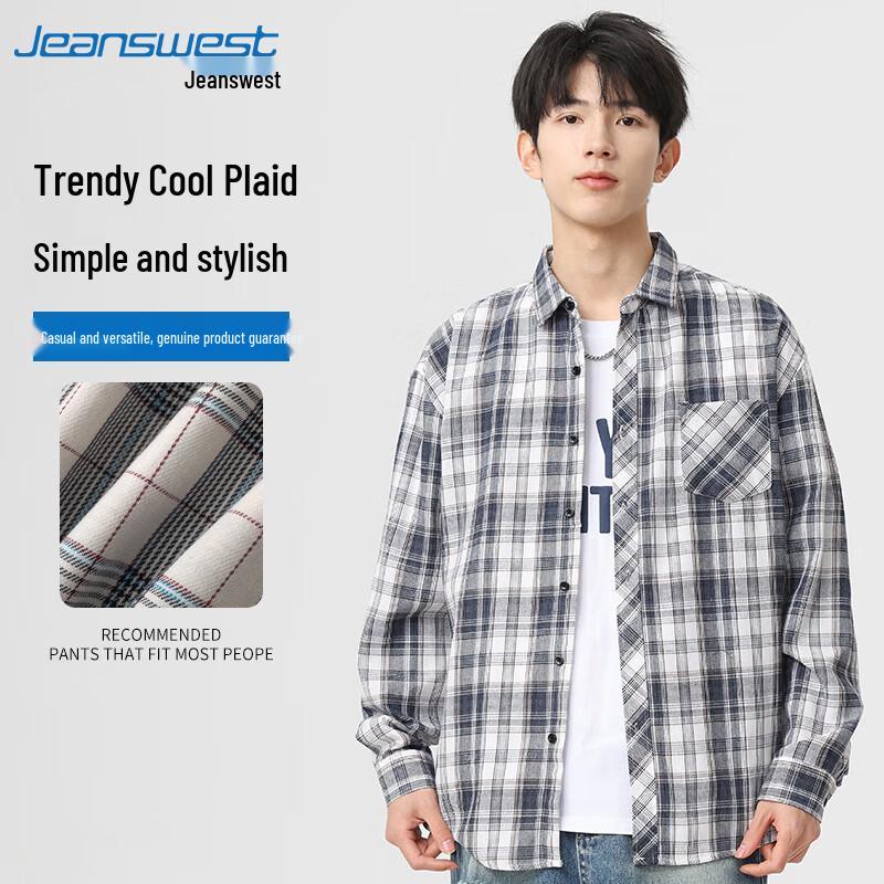 Jeanswest Men's Casual Plaid Shirt