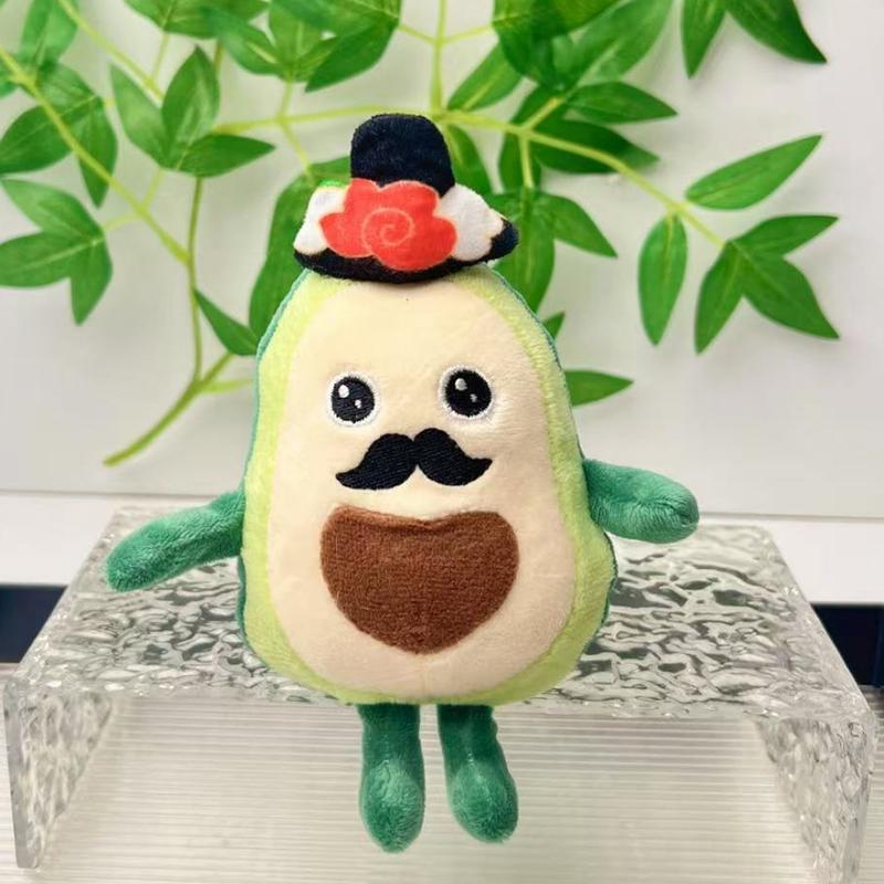 1Pc Avocado Plush Toy Keychain, Men'S And Women'S Birthday And Christmas Gifts Cute Schoolbag Pendants