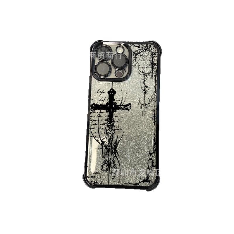 The new foreign trade model is suitable for iPhone17 mobile phone case, four corners anti-drop airbag 16promax lens film 15 protective cover.