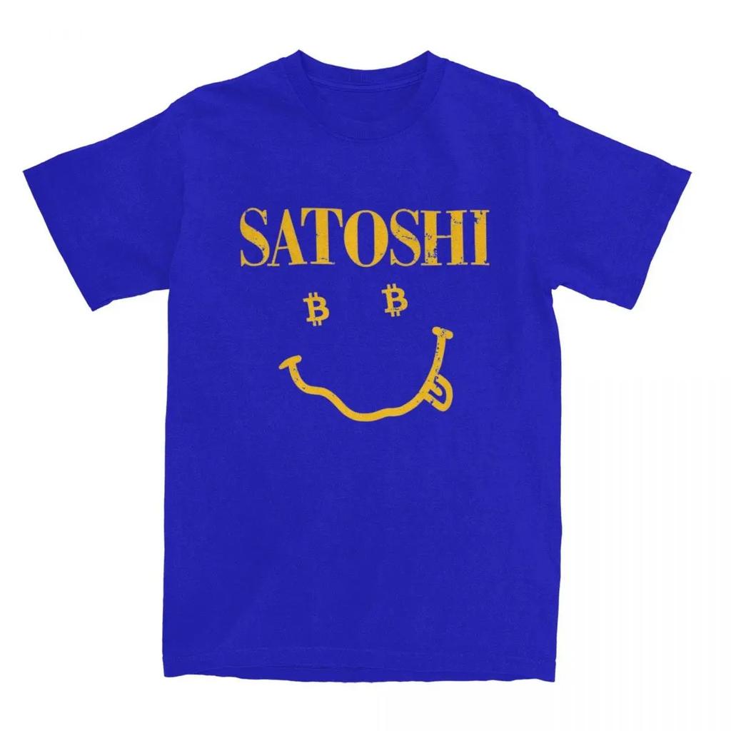 Man T Shirt Yellow Blockchian Bitcoin Satoshi T Shirts Harajuku Funny Summer Tee Shirt Y2K Funny Oversized high quality soft tee