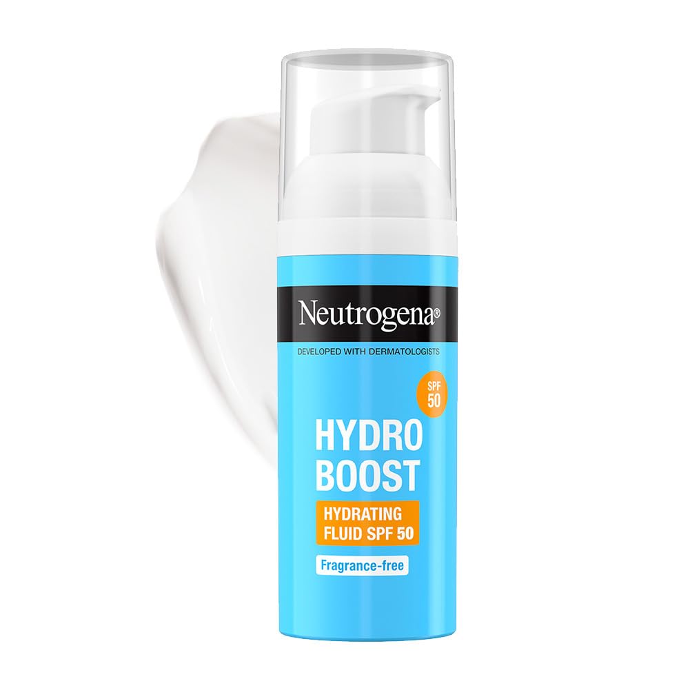 Neutrogena Hydro Boost Face Sunscreen SPF50+ PA++++ | Hyaluronic Acid & Niacinamide | UVA, UVB and Long UVA protection | 50ml