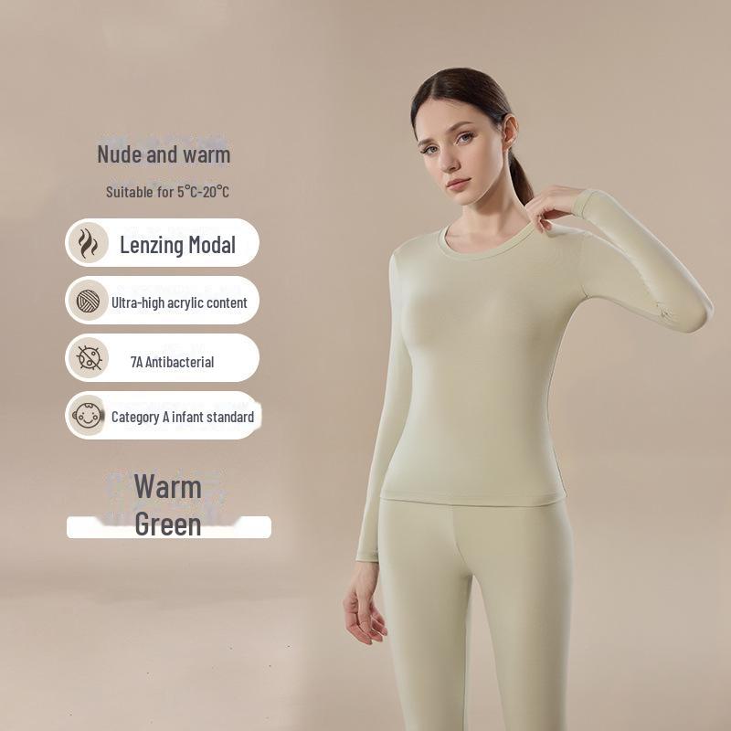 Ultra-Thin Seamless Thermal Base Layer Suit for Women - Autumn & Winter