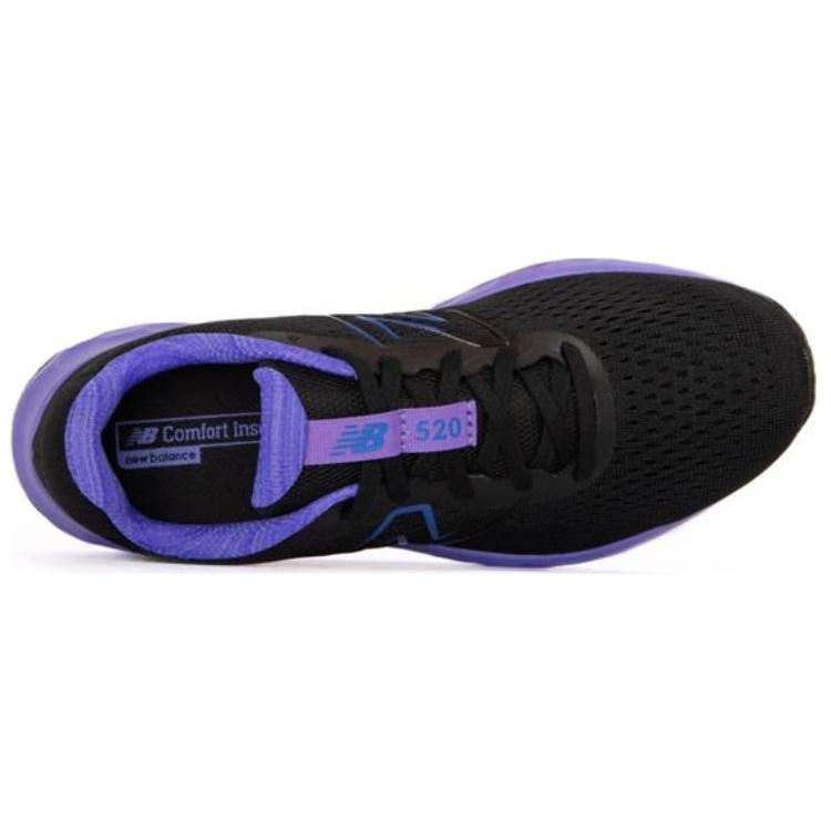 New Balance Nb 520 Comfortable Versatile Low-Top Running Shoes Women Sneaker Black Blue W520PB8