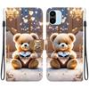 Handmade PU Leather Flip Case for Redmi A1/Redmi A2 Anti-Slip Shockproof Cover with Wrist Strap & Heart/Rose Cat Designs