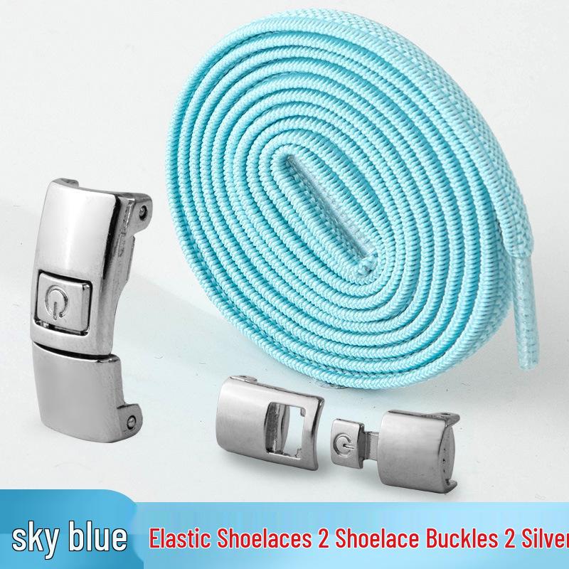 Mesh No-Tie Shoelaces with Interlock Buckle for Men & Women