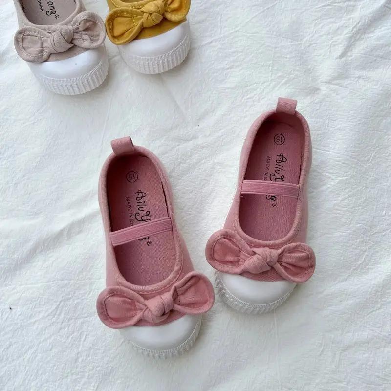 

Spring New Girls Canvas Shoes Baby Princess Shoes Kindergarten 2-8 Years Fall Cloth Fabric Shoes Kids Girl Sneaker F02111 CN14 Inner 14cm розовый