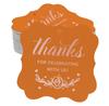 Inkdotpot Real Gold Foil Thanks For Celebrating With Us Bridal Shower-Baby Shower-Retirement-Wedding-Birthday Tags