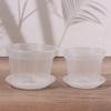 1Pc Orchid Pots With Plastic Tray Nursery Planter Planting Clear Holes Hydroponic Cup Container Plants Gardening Supplies