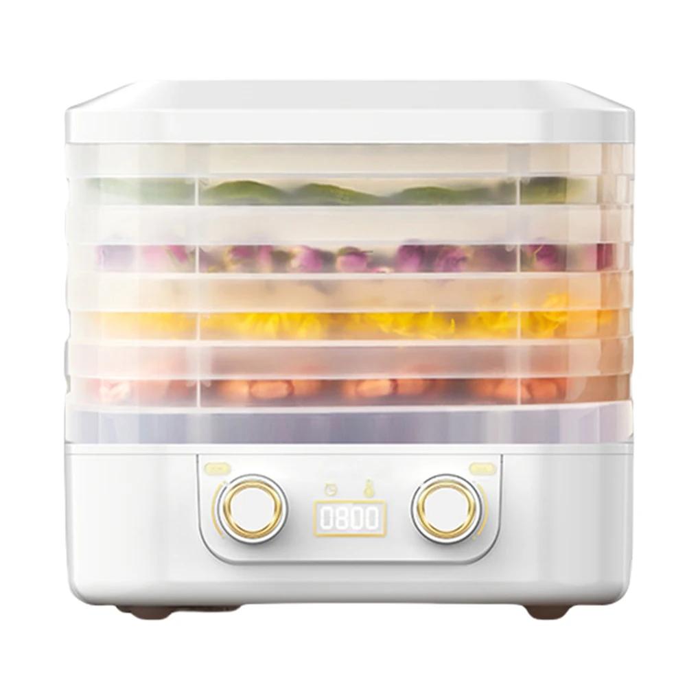 Food Dehydrator Timer & Temperature Control 0-70 Degree Fruit Jerky Maker Food Dryer for Fruits Meat Vegetables Candy & Snacks