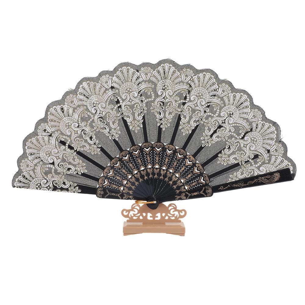 Chinesischer Faltfächer Floral Handfächer Vintage Faltbarer Tanzfächer Party Dekoration