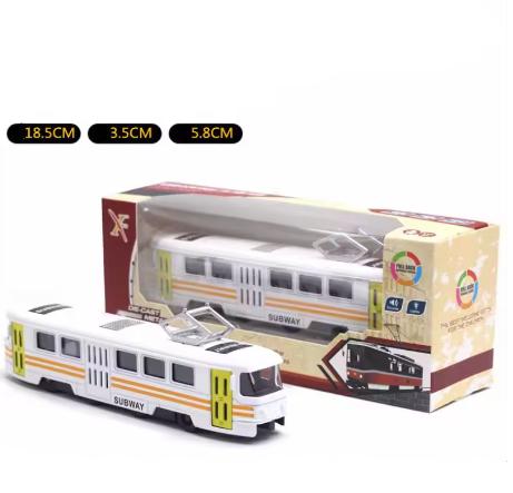 

1:90 high simulation alloy tram model,simulation sound and light music,subway bus toys,original packaging new products hot sale