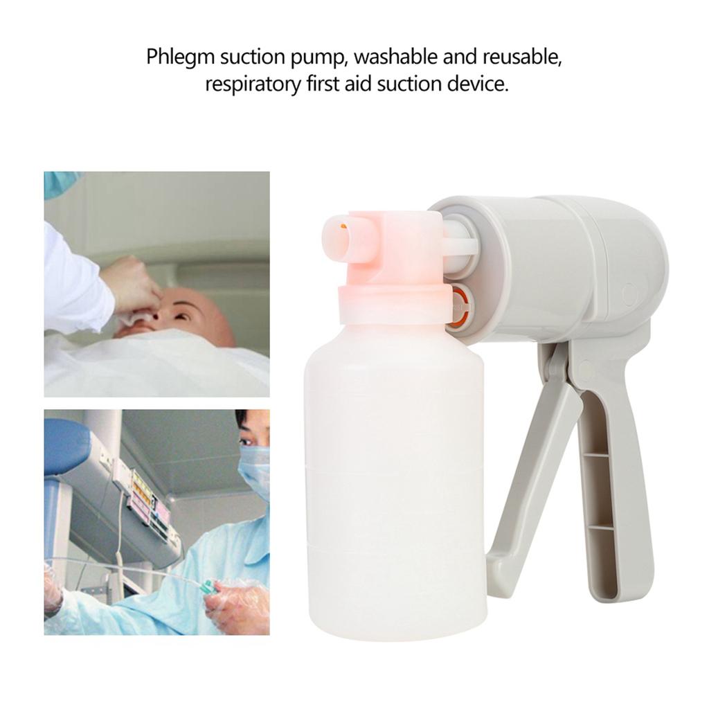 Manual Phlegm Suction Pump Device Respiratory First Aid Suction Device For Home