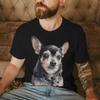 Fun Vintage Chihuahua Unisex Unisex Tshirt Fashion Cartoon Dog Lovers Gifts Male Short Sleeve Tshirts