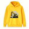 Kids Boys Girls Excavator Print Pullover Hoodie Casual Long Sleeve Warm Sweatshirt for Toddlers