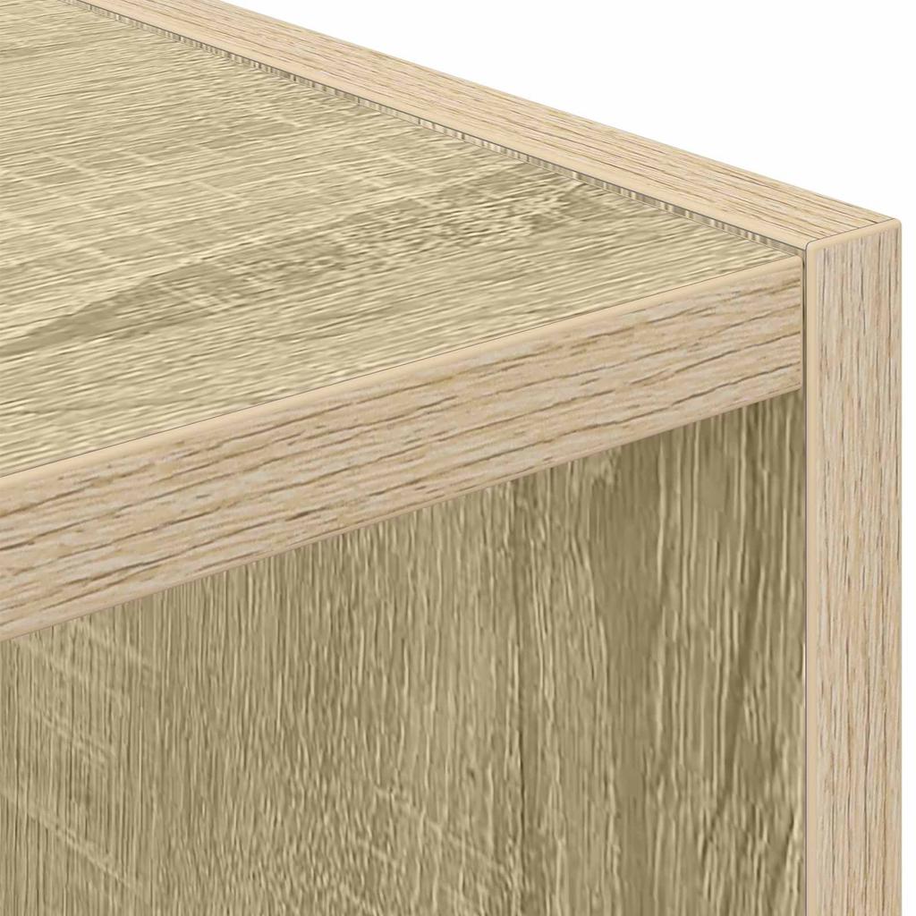 Nightstand 2 Pcs Sonoma Oak 25.5 X 22 X 49.5 Cm Engineered Wood