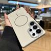 Ultra Slim Thin Matte Magsafe Case For Samsung Galaxy S25 S24 S23 S22 FE Ultra Solid Color Lens Frame Protection PC Hard  Cover