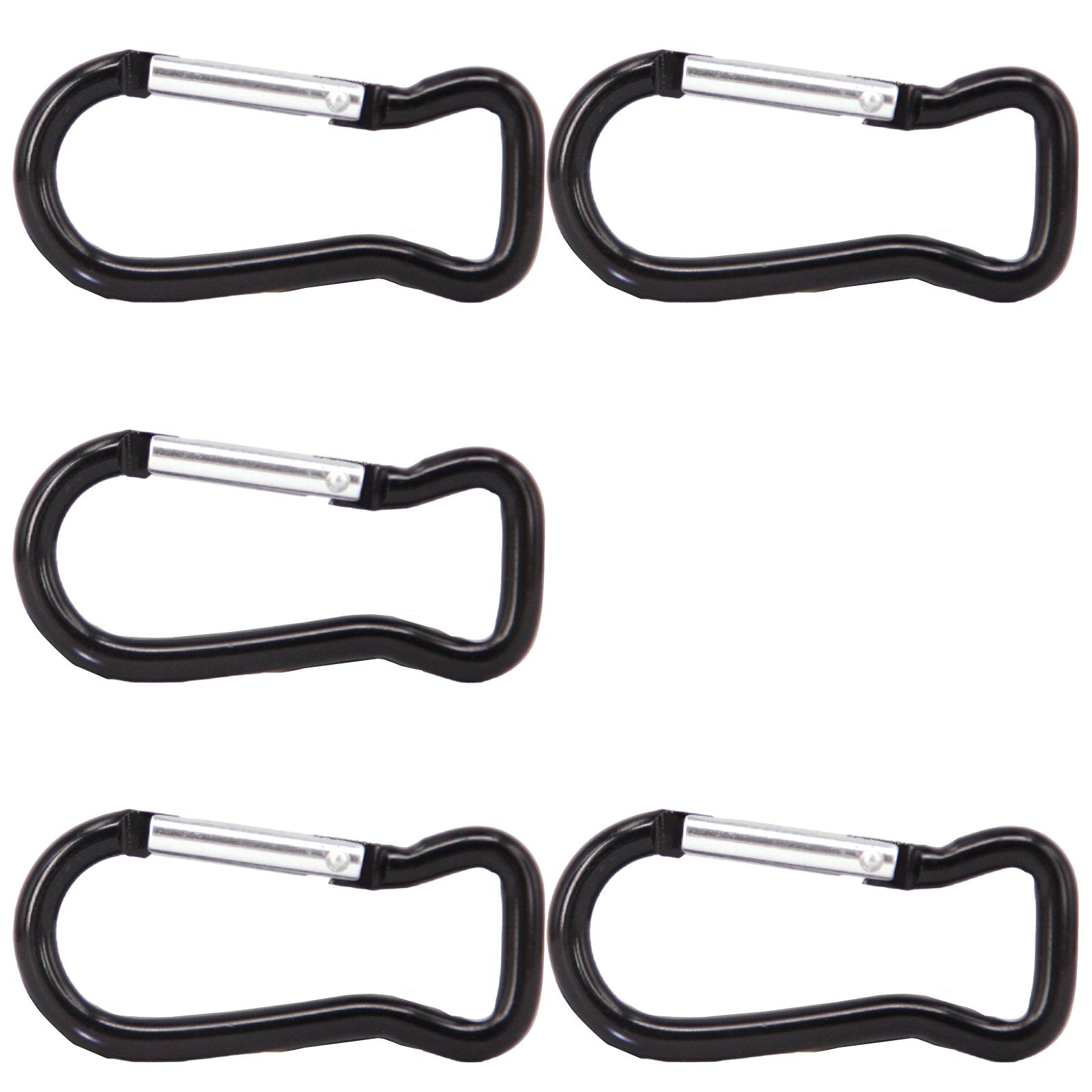 

5Pcs Fish Shape Carabiner Clip KeyRings Carabiner Keychains Metal Spring Snap Hook for Purse Handbag Hardware Enduring чёрный