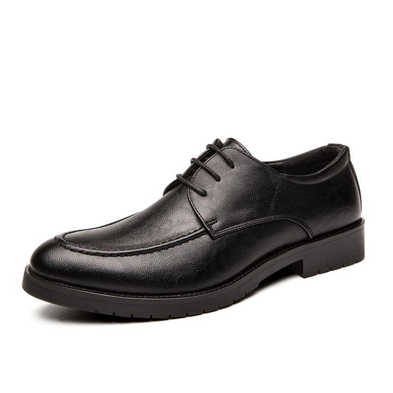 Autumn new business leather shoes low-top board shoes casual dress British leather shoes wedding shoes 37