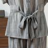 Casual Lapel Short Sleeve Two-Piece Set: 2026 Fashion Slimming Suit for Women
