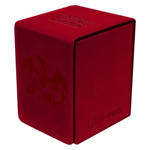 Ultra Pro Elite Series Alcove Flip Box - Charizard (Holds 100+ Cards, Red, Pokemon, Strategy, Ages 6+)