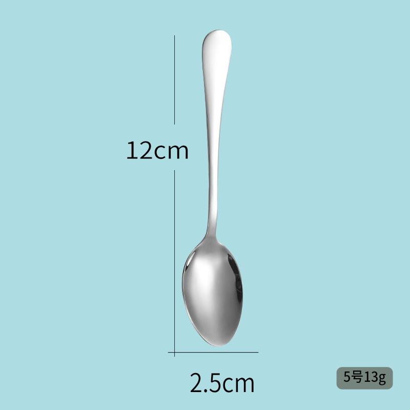 Stainless Steel Tableware Western Knife and Fork Spoon Eating Spoon Soup Spoon Coffee Stirring Spoon Dessert Spoon Steak Knife and Fork