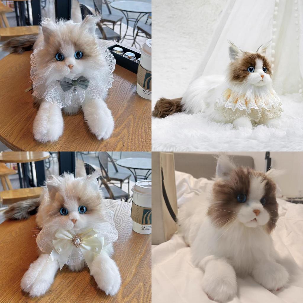 Entzückendes Plüschkatzenspielzeug Weicher Stoff Kawaii Kätzchenpuppe Geschenk für Kinder Geburtstag