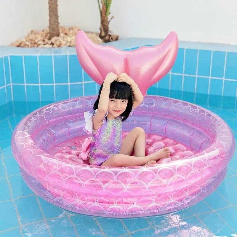 S Inflatable Pool Bathing Kids Summer Home Outdoor Swimming Pool Inflatable Square Swimming Pool For Kids Gifts Girl