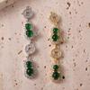 Green Jade Gourd Pendant Necklace - Natural Emerald Jade, Japanese Korean Fashion