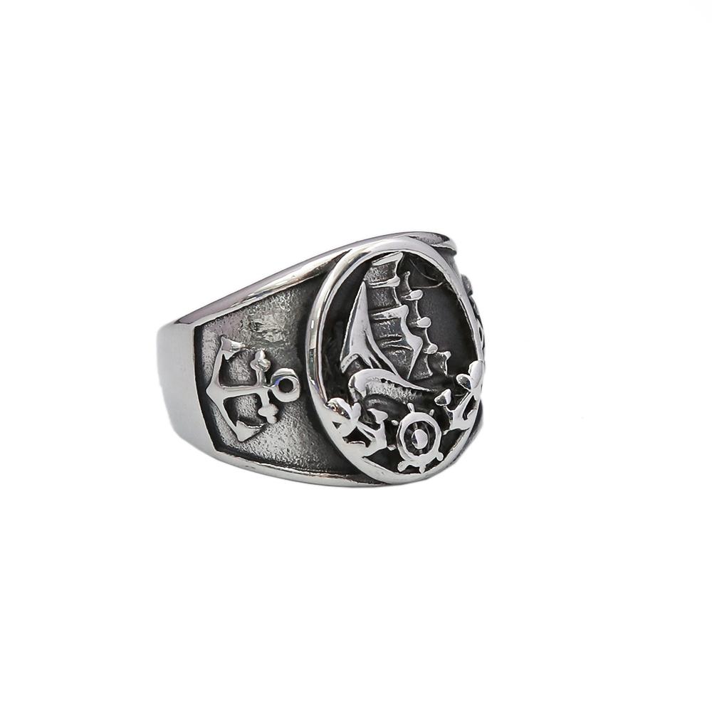 

Модное винтажное скандинавское кольцо с парусником и пиратом, мужское кольцо из нержавеющей стали 316L, викинг, компас, байкерский амулет, ювелирное изделие в подарок 8