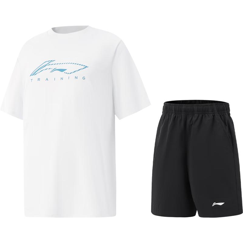 Li-Ning Kids Quick-Dry Sport Set (Short Sleeve & Shorts) 130