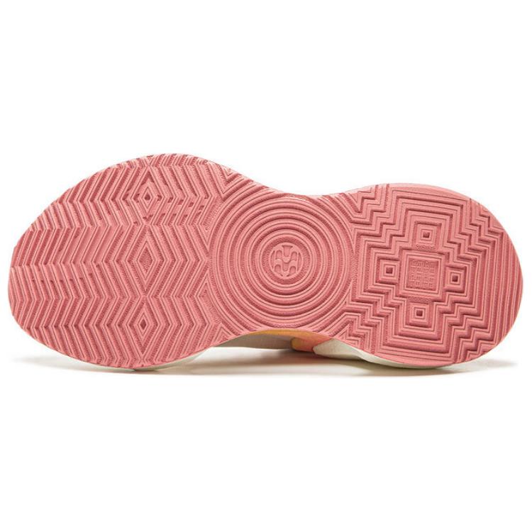 New LiNing Shadow 3 ESSENTIAL Cushioning Support Rebound Low Top Running Shoes Women's Beige Pink ARRU006-9