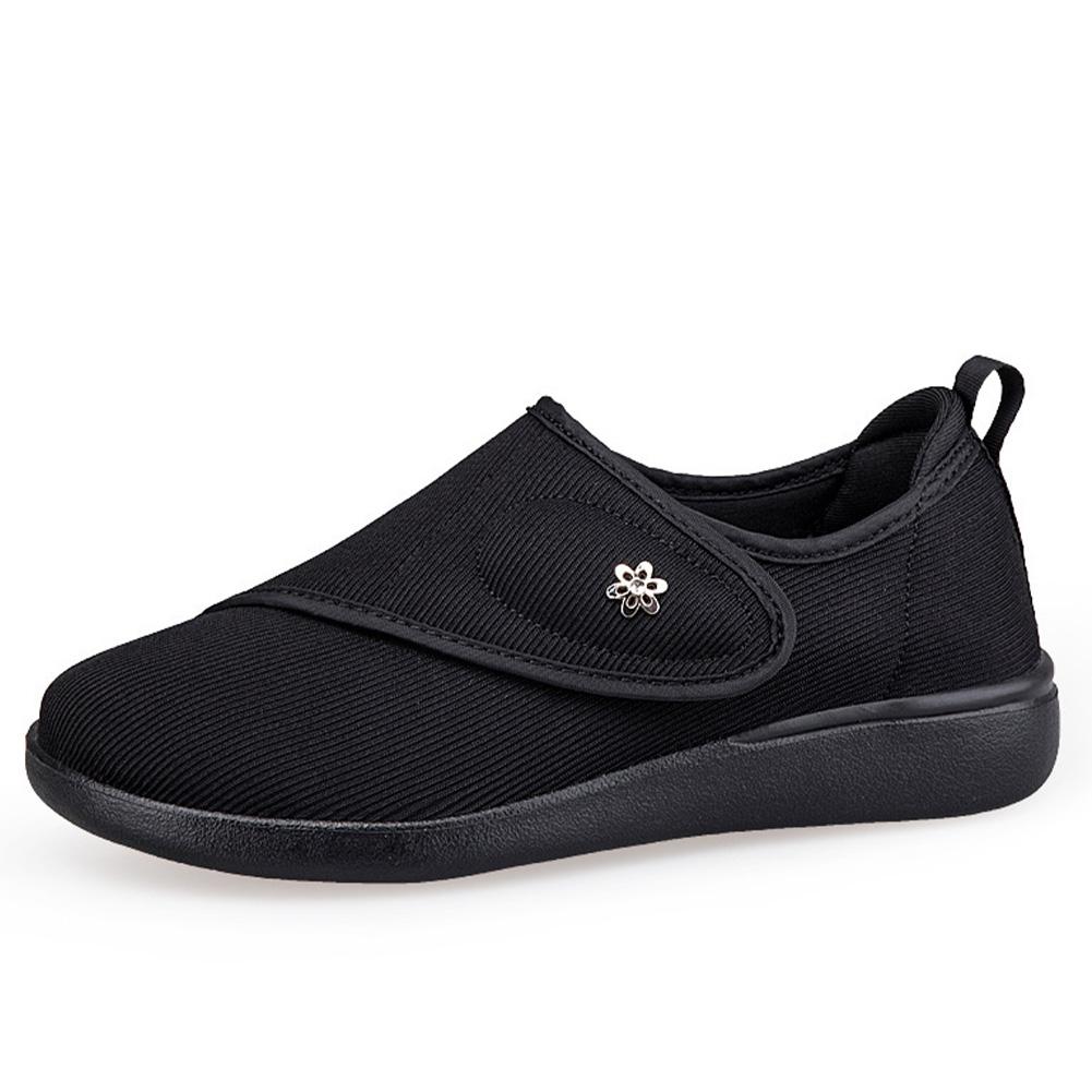Diabetic Shoes for Women Wide Width Walking Sneakers Adjustable Closure Slip-on Mother Shoes for Elderly Swollen Feet Outdoor