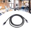 2m Black Ethernet Cable Fast & Reliable Internet Connection Solid Flat CAT6 Cable Speed 2m Internet Cable for Home